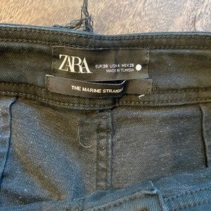Zara black marine straights